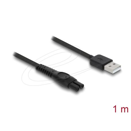 Delock USB töltőkábel 5 V elektromos borotvákhoz – kompatibilis Philips QP2724, QP2834, QP1924, MG9520 sorozattal – borotvatöltő cserekábel, 1 m