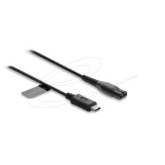   Delock USB Type-C™ töltőkábel 4,3 V elektromos borotvákhoz – kompatibilis Philips OneBlade 360 Face + Body készülékekkel – borotvatöltő cserekábel, 1 m
