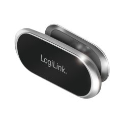   Logilink Mágneses okostelefon tartó, 360°-ban forgatható, 800 g-ig, alumínium, fekete/ezüst