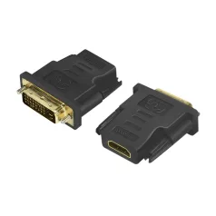 LogiLink HDMI adapter, A/F - DVI-D/M, 1080p, fekete