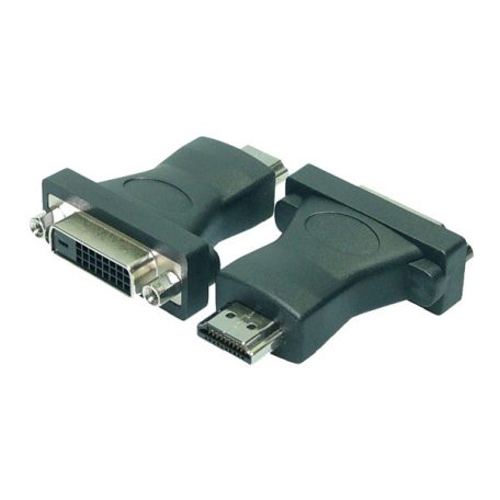 LogiLink HDMI adapter, A/M - DVI-D/F, 1080p, fekete