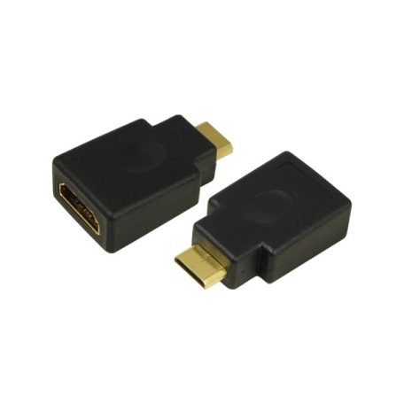 LogiLink HDMI adapter, Mini-C/M   A/F, 4K/30 Hz, fekete