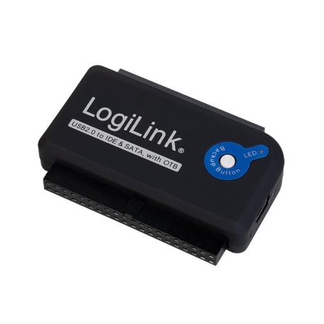 Logilink USB 2.0-ás IDE/SATA adapter, OTB funkcióval 2.5"/3.5" IDE és Serial ATA HD-hez