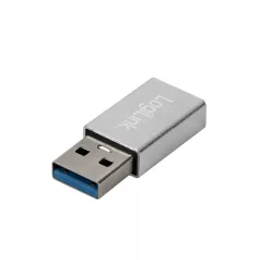   LogiLink USB 3.2 Gen1 Type-C adapter, USB-A/M-USB-C/F, ezüst