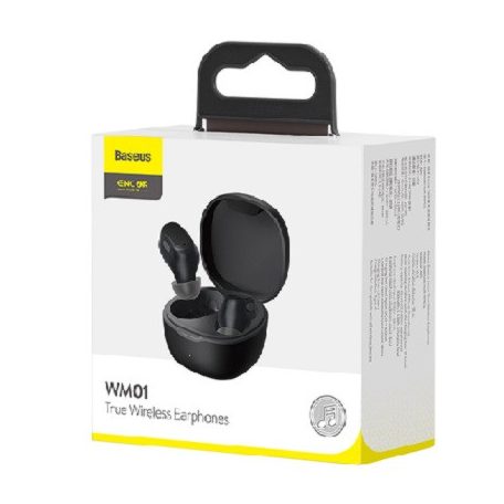 Baseus Encok True vezeték nélküli fülhallgató WM01 NGWM01-01 fekete