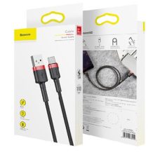 Baseus cafule kábel USB C típusú 3A 1M CATKLF-B09 fekete-Vörös