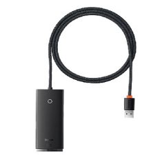 Baseus Lite 4 portos USB-A HUB adapter (USB-A > USB 3.0*4-re) 25cm ...