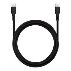   BlueStar USB-C/USB-C kábel, 3A, 60W, 1m, fekete, DC-001CC3.0