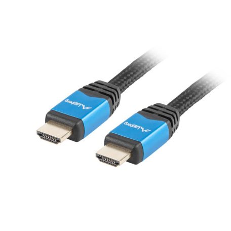 Lanberg HDMI M/M V2.0 CU fekete prémium kábel, 1.8m