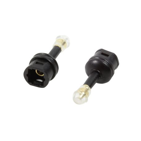 Logilink Audio adapter, Mini-Toslink/M - Mini-Toslink/F, fekete