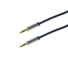   Logilink audió kábel 3.5 mm Sztereó M/M egyenes, 1,5 m, kék