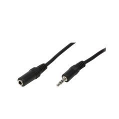   Logilink Audiokábel, 3,5 mm-es 3-Pin/M – 3,5 mm-es 3-Pin/F, 10 m