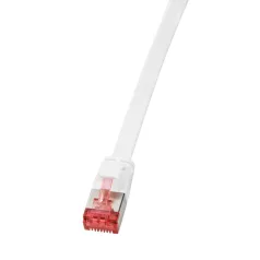   Logilink Patch kábel SlimLine, lapos, Cat.6A, U/FTP, fehér, 1 m
