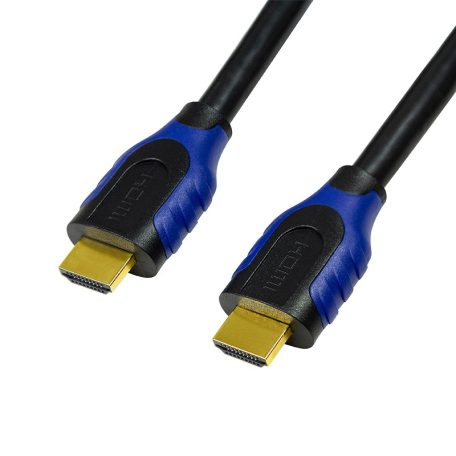 Logilink HDMI-kábel, A/M-A/M, 4K/60 Hz, fekete/kék, 2 m
