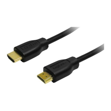 Logilink HDMI-kábel, A/M-A/M, 4K/30 Hz, fekete, 0,2 m