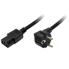   LogiLink Tápkábel, CEE 7/7 (90°) az IEC C13 szerint, 1,8 m