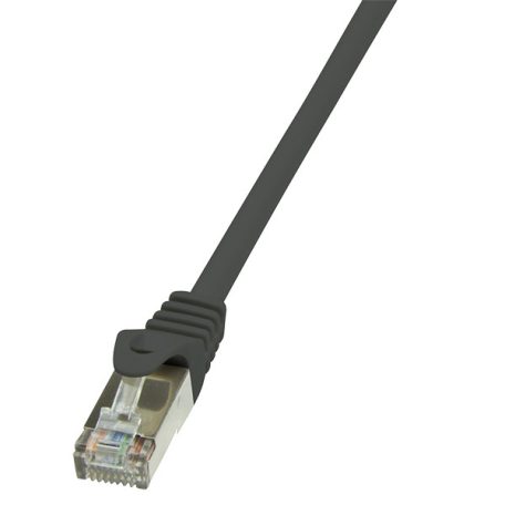 LogiLink Patch kábel Econline, Cat.5e, F/UTP, fekete, 0,5 m