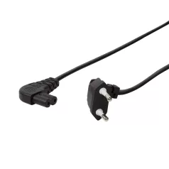   Logilink Tápkábel, CEE 7/16 - IEC C7 (90°), fekete, 0,75 m