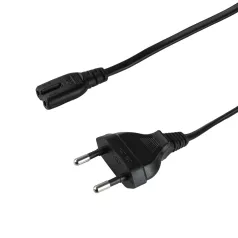 Logilink Tápkábel, CEE 7/16 - IEC C7, fekete, 10 m