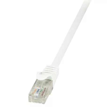 LogiLink Patch kábel Econline, Cat.6, U/UTP, fehér, 0,5 m