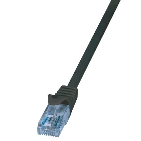 Logilink Patch kábel Econline, Cat.6A, U/UTP, fekete, 0,25 m
