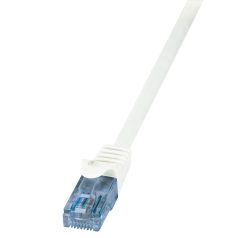 Logilink Patch kábel Econline, Cat.6A, U/UTP, fehér, 0,5 m