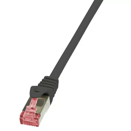 LogiLink Patch kábel PrimeLine, Cat.6, S/FTP, fekete, 0,25 m