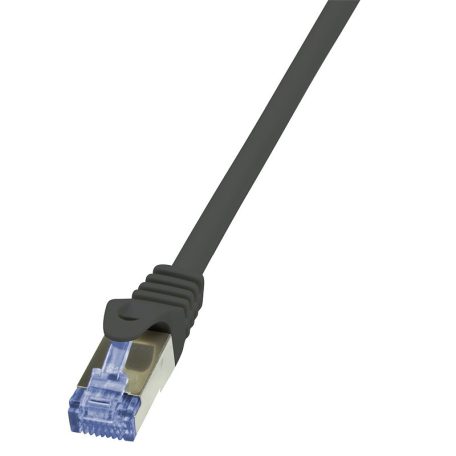 LogiLink Patch kábel PrimeLine, Cat.6A, S/FTP, fekete, 0,25 m
