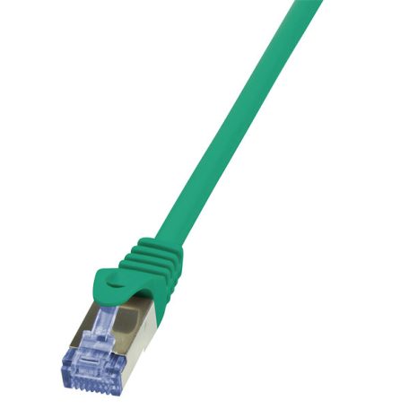 LogiLink Patch kábel PrimeLine, Cat.6A, S/FTP, zöld, 0,25 m