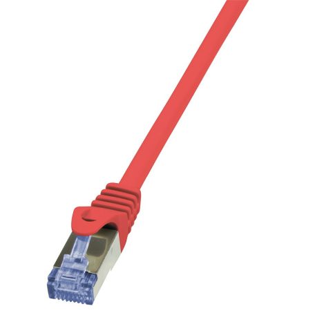 LogiLink Patch kábel PrimeLine, Cat.6A, S/FTP, piros, 1 m