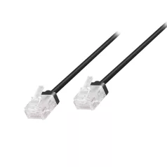 Logilink Cat.6A Slim High-Flex patch kábel fekete 3,00 m