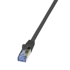   Logilink Patch kábel PrimeLine, Cat.7 kábel, S/FTP, fekete, 1 m