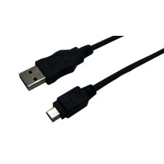 LogiLink USB 2.0 kábel, USB-A/M - Mini-USB/M, fekete, 3 m