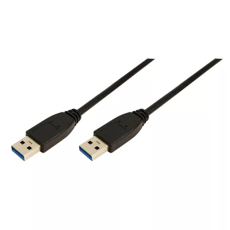 LogiLink USB 3.0 kábel A típus>A típus fekete 1m