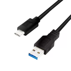   Logilink USB 3.2 Gen1 Type-C kábel, C/M-USB-A/M, fekete, 3 m