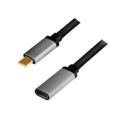   Logilink USB 3.2 Gen2 Type-C kábel, C/M–C/F, 4K, alu, 0,5 m