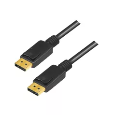   Logilink DisplayPort kábel, DP/M-DP/M, 8K/60 Hz, fekete, 5 m