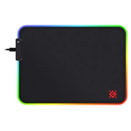Defender Gaming egérpad Black L Light 350*300*4 mm, RGB