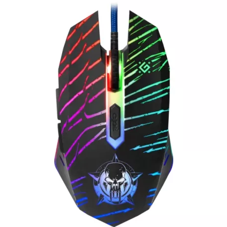 Defender Vezetékes gamer egér Dark Agent GM-590L 6 gomb, 12800 dpi