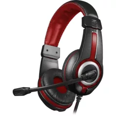   Defender Warhead G-185 fekete + piros gamer fejhallgató, 2 m-es kábel