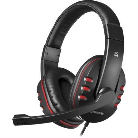 Defender Warhead G-160 fekete gamer fejhallgató, 2,5 m-es kábel