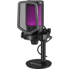   Defender Gaming stream mikrofon  Impulse GMC 600 USB, RGB, 1,7 m-es kábel