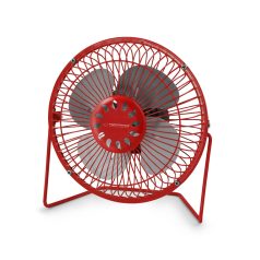 Esperanza Yugo asztali USB ventilátor, 6 col, piros