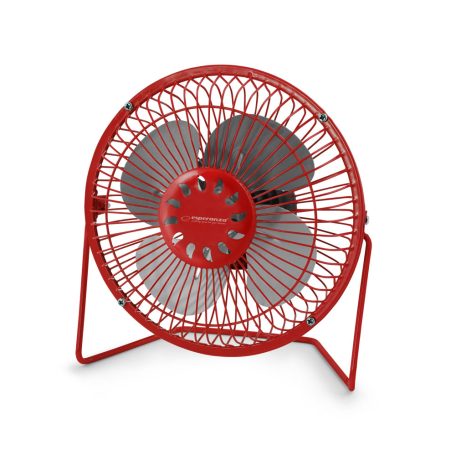 Esperanza Yugo asztali USB ventilátor, 6 col, piros