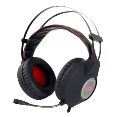   Esperanza Nightcrawler Gamer mikrofonos fejhallgató, fekete-piros