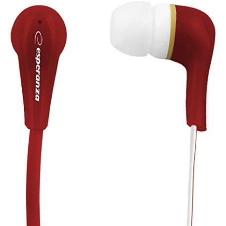 ESPERANZA SZTEREÓ FÜLHALLGATÓ LOLLIPOP PIROS