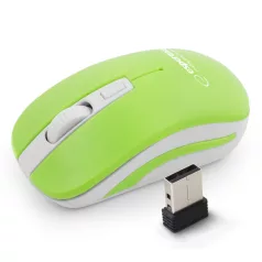   Esperanza Uranus 4D vezeték nélküli egér 2.4GHz, USB, fehér-zöld