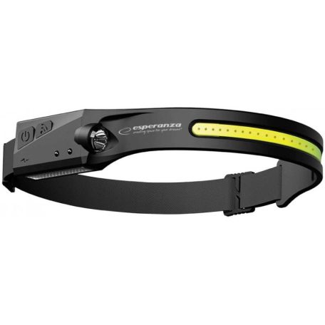 Esperanza LED fejlámpa fekete