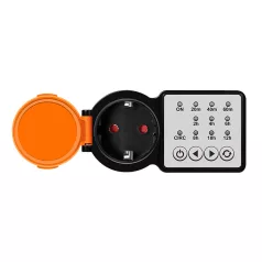   Logilink Kültéri időkapcsoló, CEE 7/3, Időzítő, IP44, 3600 W, fekete/narancssárga