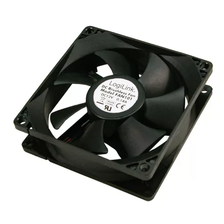 LogiLink Ventilátor 120x120 fekete